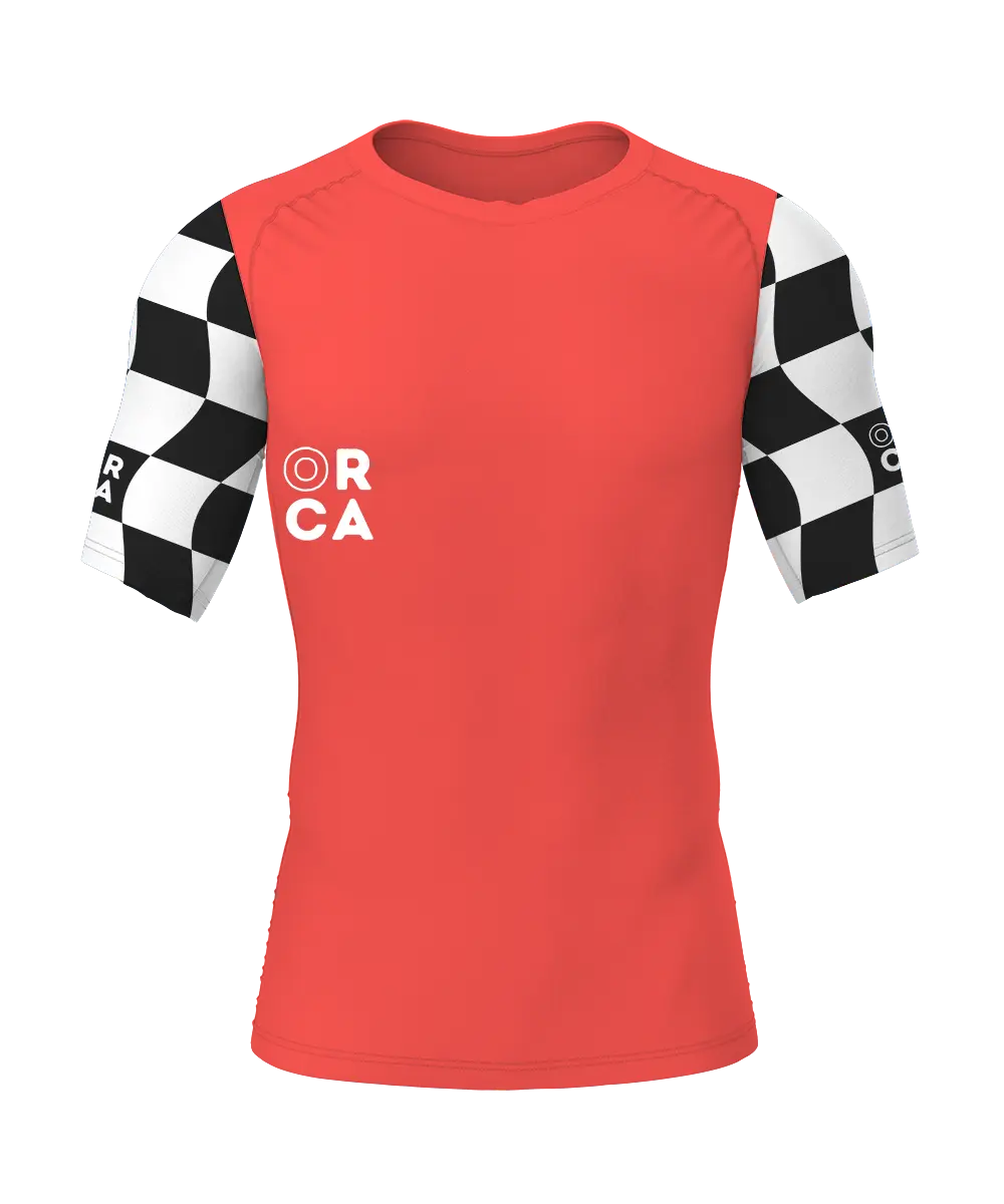 ORCA Rashguard - Short Sleeve Rash Guards & Swim Shirts ORCA BJJ NOGI GRAPPLING WRESTLING Brazilian Jiu Jitsu Rashguards Rash Guard BJJ Rashguard Rash Guards SURF OCEAN BEACH
