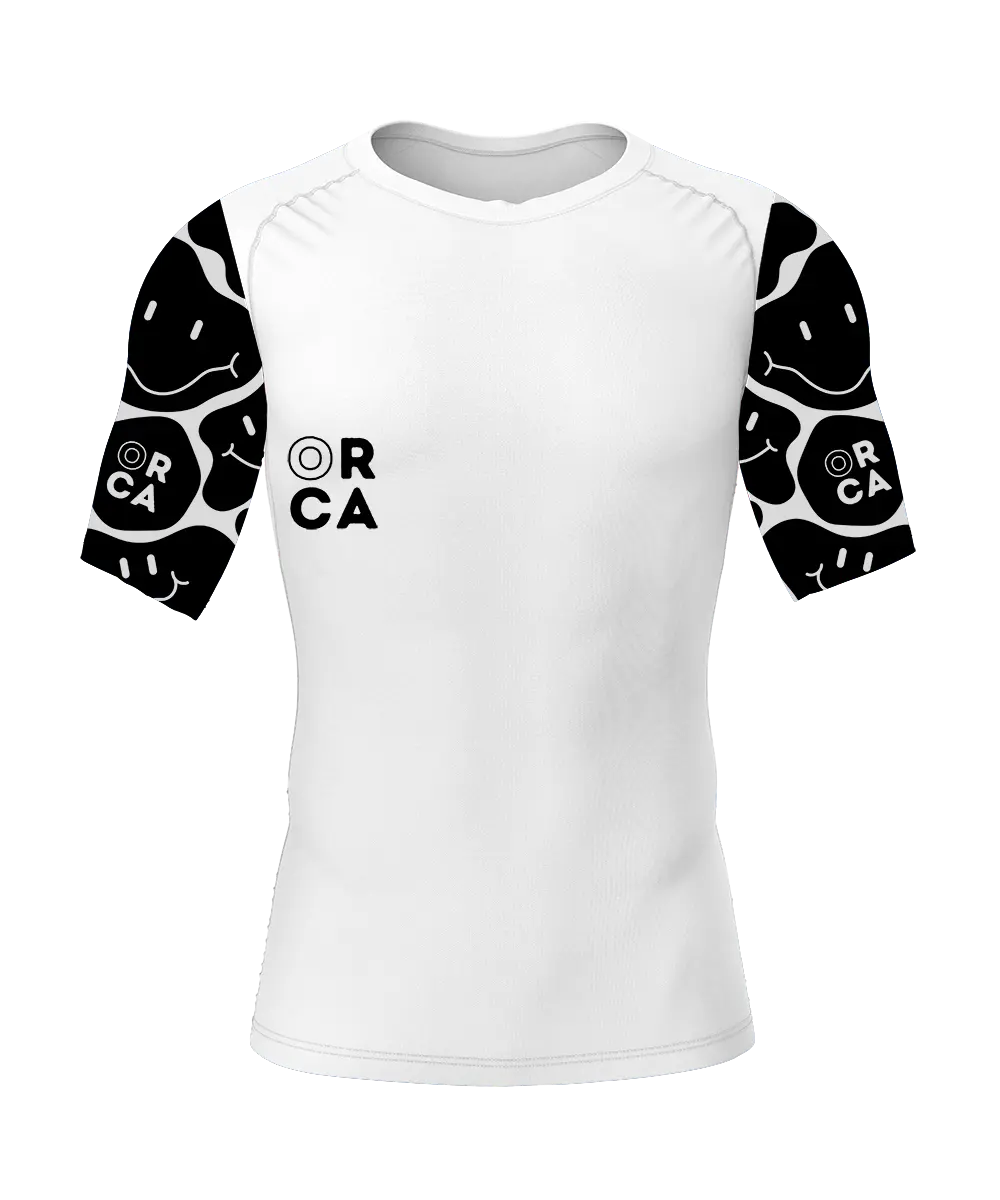 ORCA Rashguard 2 -Short Sleeve Rash Guards & Swim Shirts ORCA BJJ NOGI GRAPPLING WRESTLING Brazilian Jiu Jitsu Rashguards Rash Guard BJJ Rashguard Rash Guards SURF OCEAN BEACH