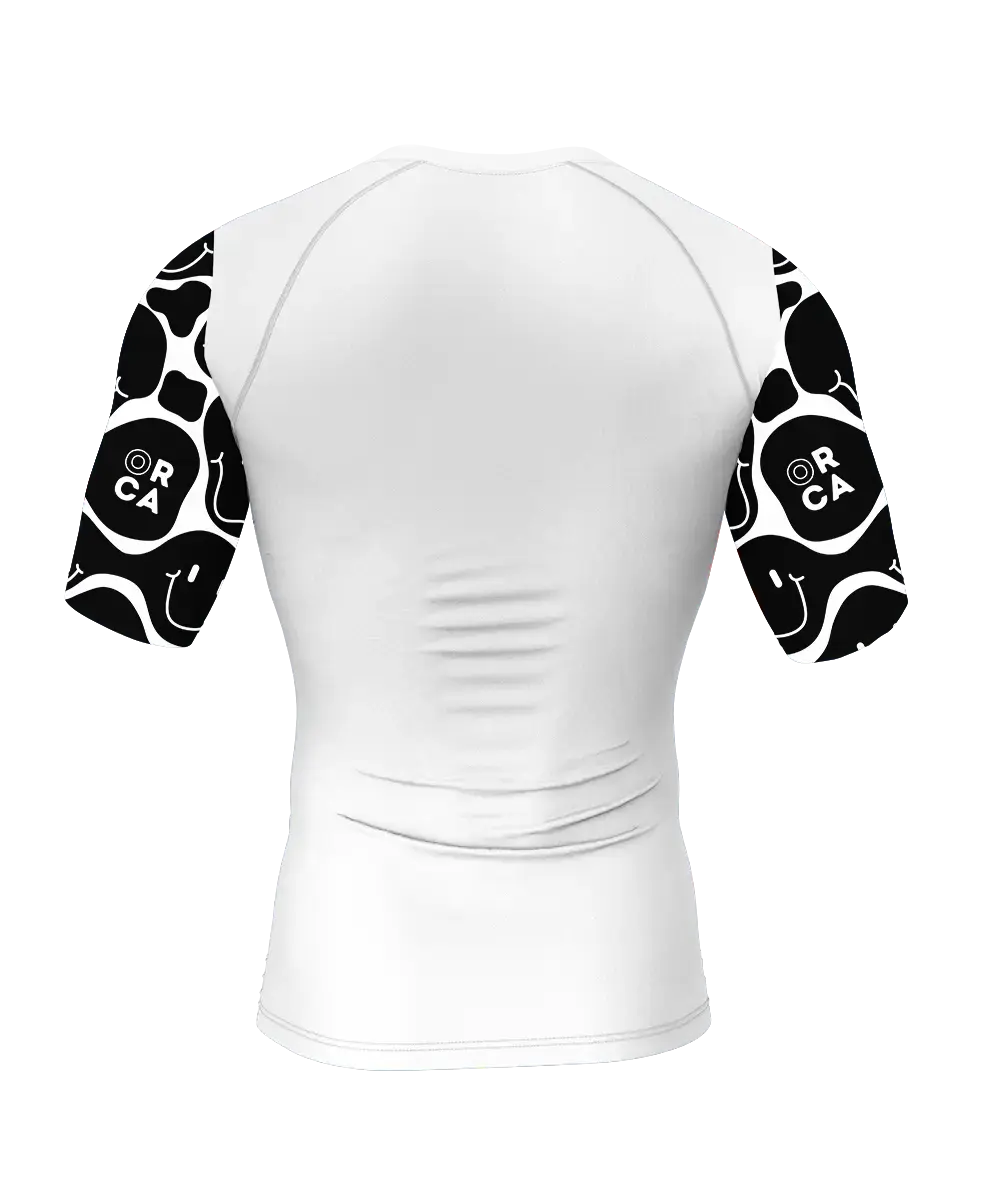 ORCA Rashguard 2 -Short Sleeve Rash Guards & Swim Shirts ORCA BJJ NOGI GRAPPLING WRESTLING Brazilian Jiu Jitsu Rashguards Rash Guard BJJ Rashguard Rash Guards SURF OCEAN BEACH